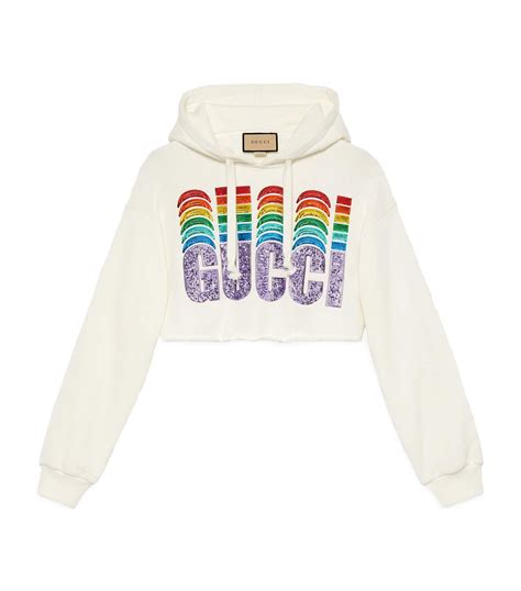 gucci reflective hoodie|gucci rainbow hoodie.